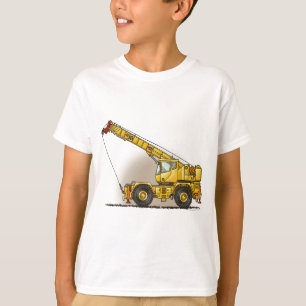 T-shirt Le matériel de construction de grue badine le