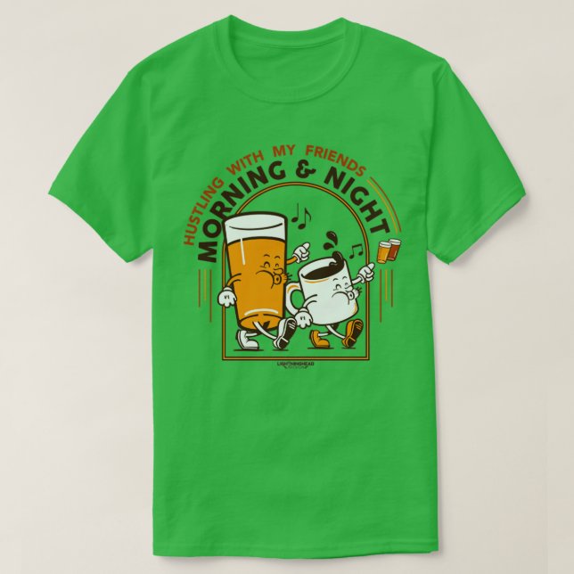 T-shirt Le matin et la nuit (Design devant)