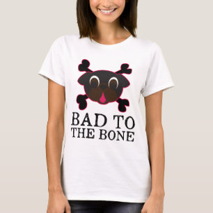 T-shirt Le mauvais à la pièce en t de carlin de noir