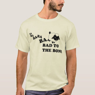 T-shirt Le mauvais aux moutons d'os - customisés