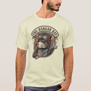 T-shirt Le Mécanicien Aéronautique Rat du Hangar