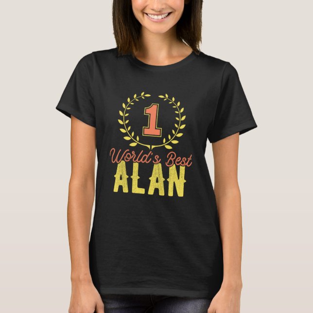 T-shirt Le meilleur Alan de No One World (Devant)