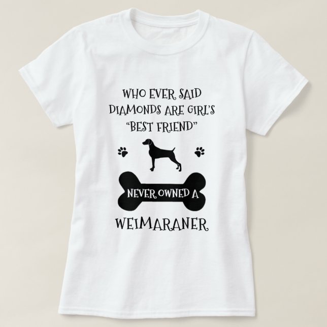 T-shirt Le meilleur ami de Weimarananer (Design devant)