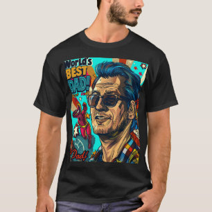 T-shirt Le meilleur Art numérique papa du monde