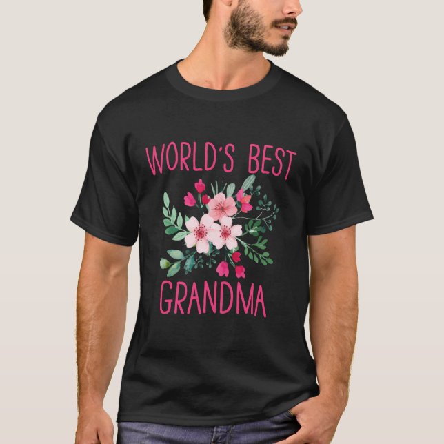 T-shirt Le Meilleur Cadeau De Chemise Grand-Mère Au Monde  (Devant)