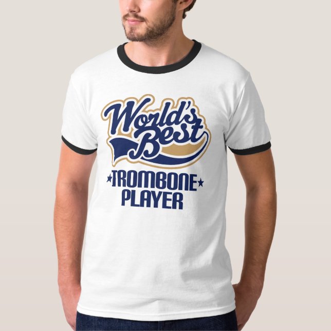 T-shirt Le meilleur cadeau de joueur de trombone des (Devant)