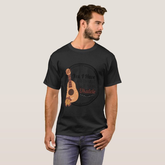 T-shirt Le meilleur cadeau de musicien d'ukulélé (Devant entier)