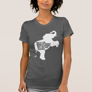 T-shirt Le meilleur cadeau d'éléphant blanc jamais drôle