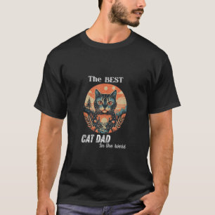 T-shirt Le meilleur CAT DAD dans le monde kitty animal par