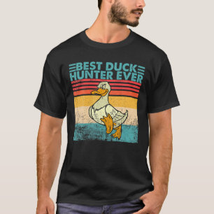 T-shirt Le Meilleur Chasseur De Canard Vintage Rétro Chass
