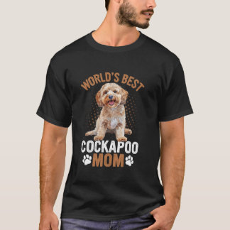 T-shirt Le meilleur Cockapoo Maman Maman Amoureux de les c