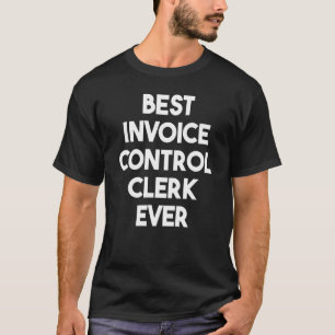 T-shirt Le meilleur commis de contrôle de facture