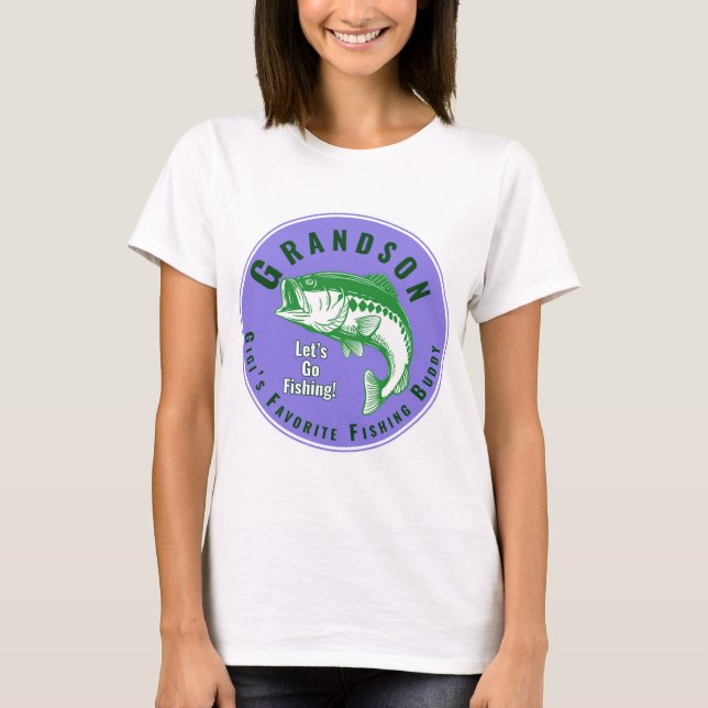 T-shirt Le meilleur compagnon de pêche de Mimi (Devant)