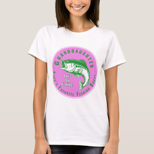 T-shirt Le meilleur compagnon de pêche de Papa (Devant)