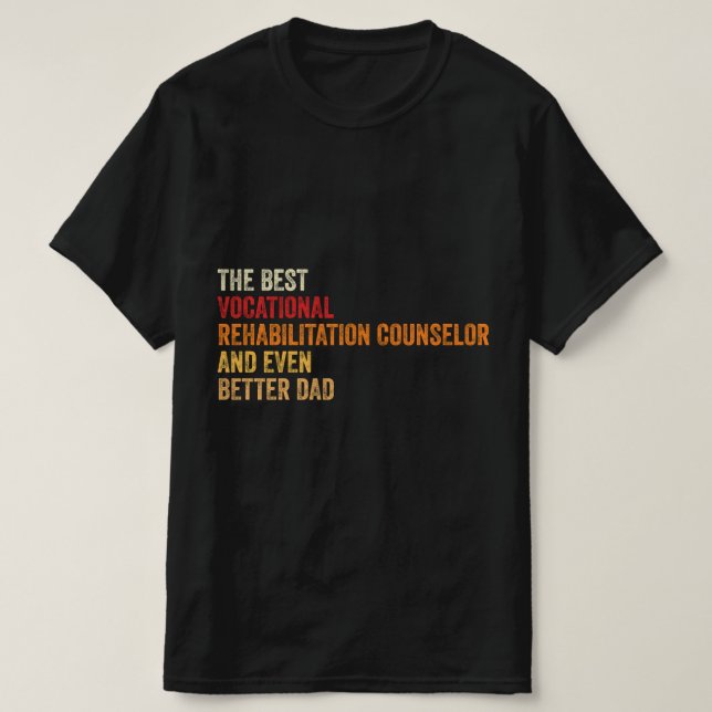 T-shirt Le Meilleur Conseiller En Réadaptation Professionn (Design devant)
