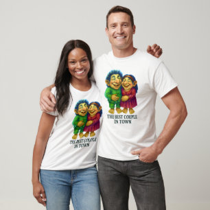 T-shirt Le meilleur couple en ville - mignon Imaginaire Tr