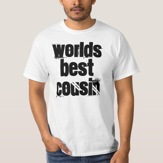 T-shirt le meilleur cousin    des mondes (Devant)
