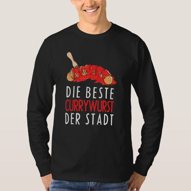T-shirt Le Meilleur Currywurst Der Stadt Snack Box (Devant)