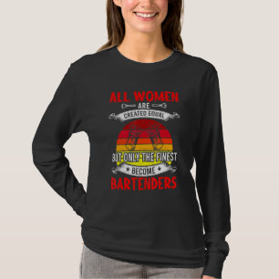 T-shirt Le meilleur devient Bartender Bartending Bartendin