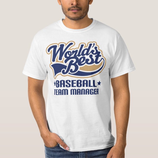 T-shirt Le meilleur directeur d'équipe de baseball des (Devant)
