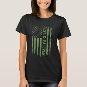T-shirt Le Meilleur Drapeau Américain De G-pa Pour Grand-P