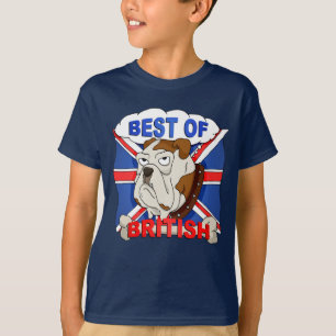 T-shirt Le meilleur du bouledogue britannique de bande
