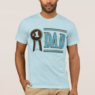T-shirt le meilleur/du numéro un papa de fête de