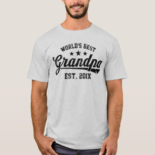 T-shirt Le meilleur est du grand-papa du monde vintage.