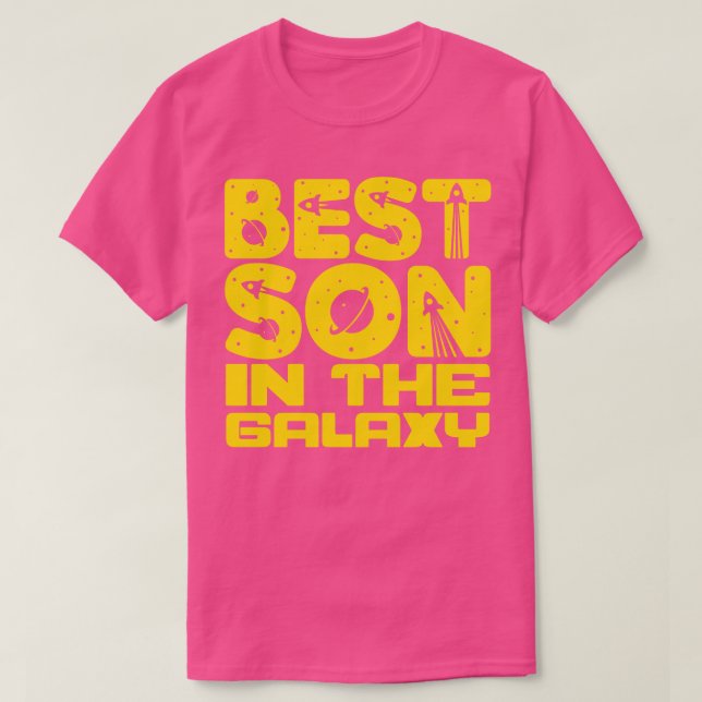 T-shirt Le Meilleur Fils Dans La Galaxie (Design devant)