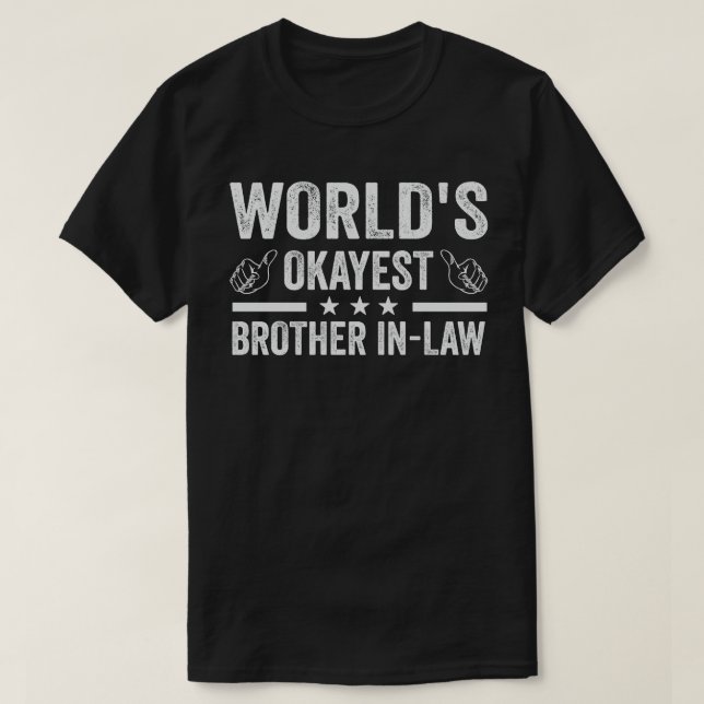 T-shirt Le meilleur frère dans la loi du monde (Design devant)