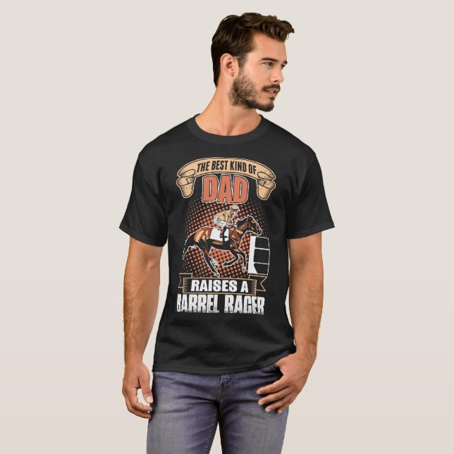 T-shirt Le meilleur genre de papa élève un cheval T de (Devant entier)