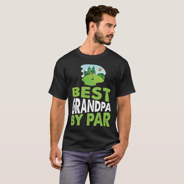 T-shirt Le meilleur grand-papa par la chemise de golf de (Devant entier)
