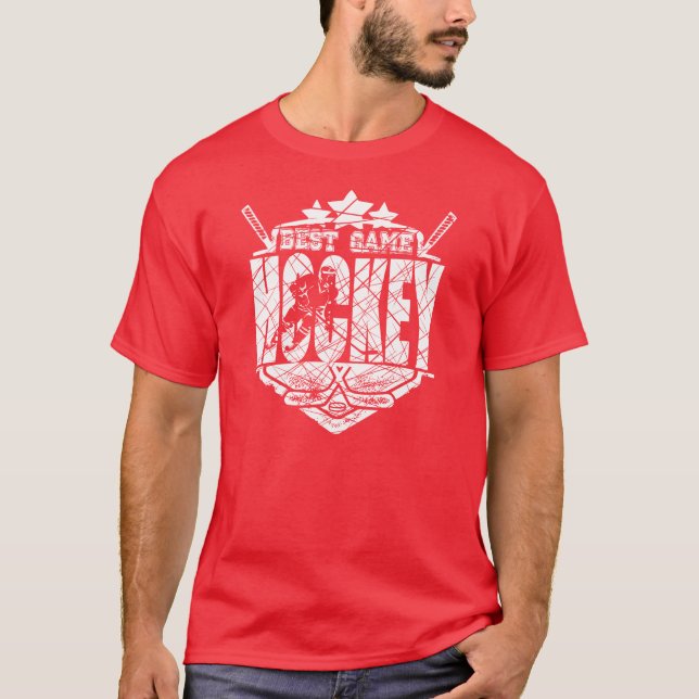 T-SHIRT LE MEILLEUR JEU D'HOCKEY ! ! ! ! ! ! ! ! ! (Devant)