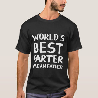 T-shirt Le Meilleur Meilleur Père Du Monde Je Veux Dire Pè