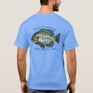T-shirt Le Meilleur Moment Pour Aller Pêcher   Cadeau de F