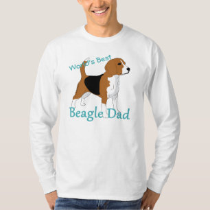 T-shirt Le meilleur papa Beagle du monde personnalisé