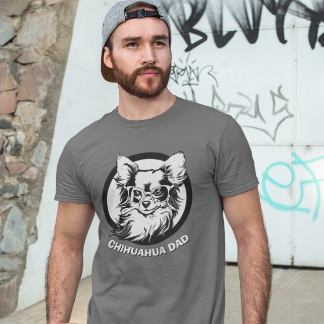 T-shirt Le meilleur papa chihuahua du monde (Créateur téléchargé)