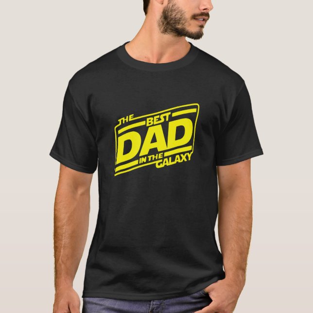 T-shirt Le Meilleur Papa Dans La Galaxie Sci Fi (Devant)