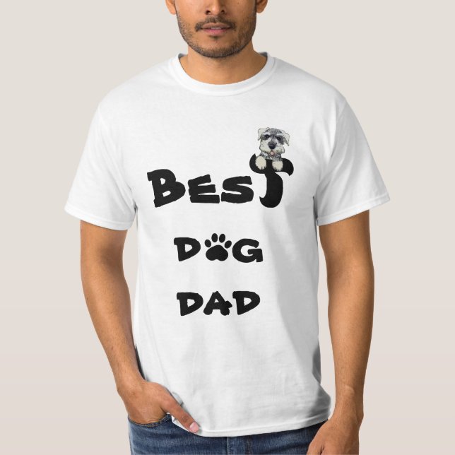 T-shirt Le meilleur papa de chien (Devant)