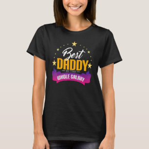 T-shirt Le Meilleur Papa De Galaxy