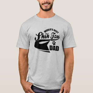 T-shirt Le meilleur papa de Shih Tzu du monde