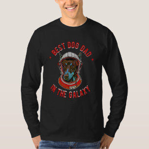 T-shirt Le meilleur papa Doberman Pinscher de la galaxie -