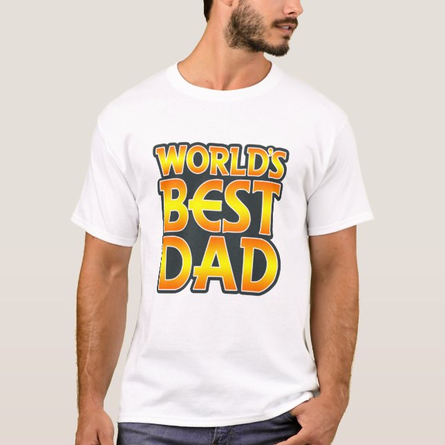 T-shirt Le meilleur papa du monde (Devant)