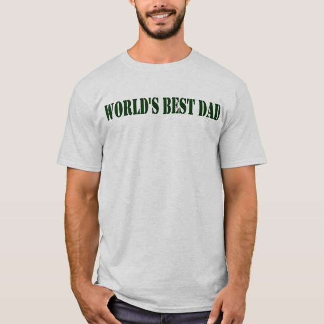 T-shirt Le meilleur papa du monde (Devant)
