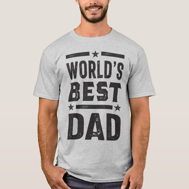 T-shirt Le meilleur papa du monde (Devant)