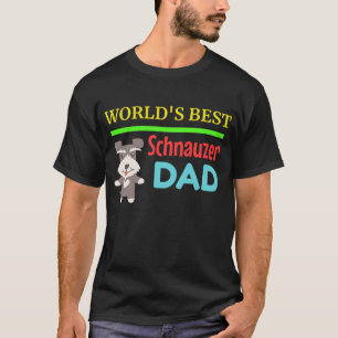 T-shirt Le meilleur papa du Schnauzer du monde