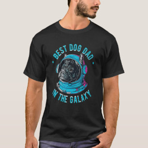 T-shirt Le meilleur papa français Bulldog dans la galaxie_