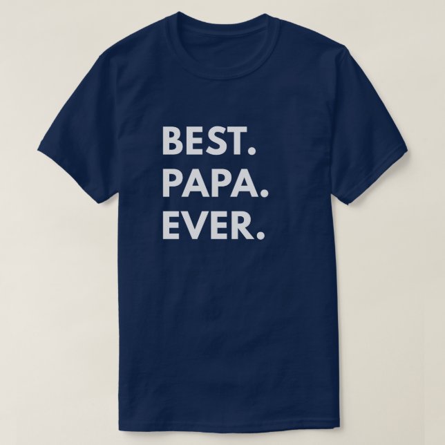 T-shirt Le meilleur papa jamais (Design devant)