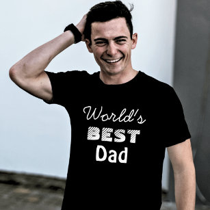 T-shirt Le meilleur papa noir du monde