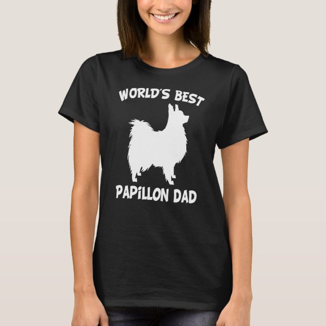 T-shirt Le meilleur papa papillon du monde (Devant)